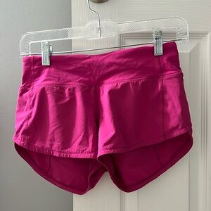 lululemon speed up low-rise 2.5, size 2
